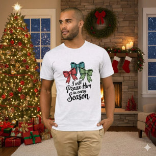 T-shirt Tee-shirt chrétien pour hommes « Fais-lui l'éloge