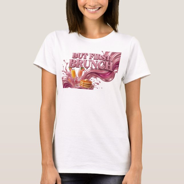 T-shirt Tee-shirt Classique Rouge MAIS D'ABORD BRUNCH (Devant)