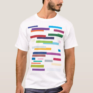 T-shirt Tee - shirt coloré d'adulte de rayures