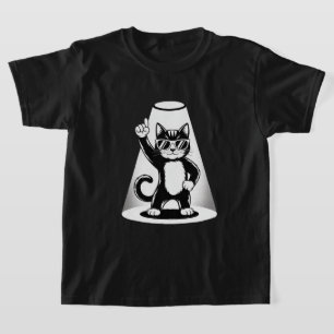 T-shirt Tee-shirt Cool Cat Rock Dancer Cadeau de musique