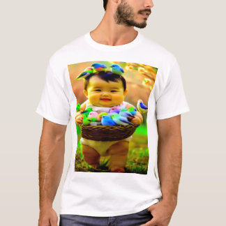 T-shirt Tee-shirt couleur design numérique pour hommes - P
