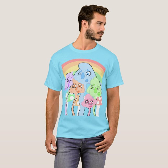 T-shirt Tee-Shirt couleur Whimsical Creats (Devant entier)