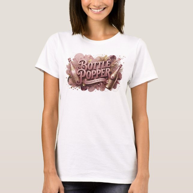 T-shirt Tee-shirt Crisp Red BOTTLE POPPER (Devant)