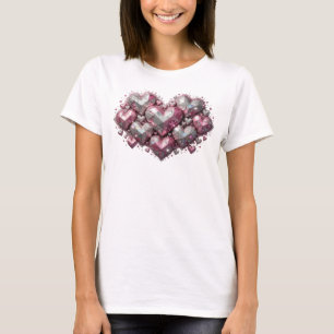 T-shirt Tee-shirt Crisp Red LOVE SPARKLES
