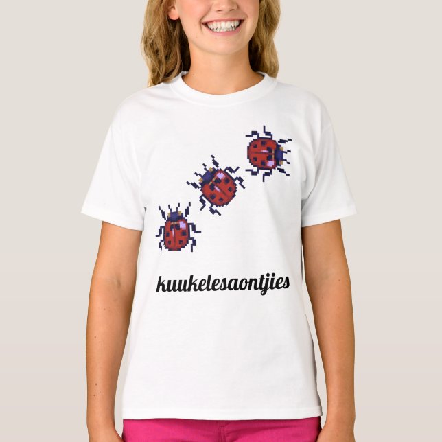 T-shirt tee-shirt cuukelesaontjien de pixels (Devant)