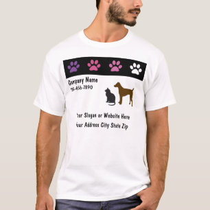 T-shirt Tee - shirt d'affaires d'animal familier