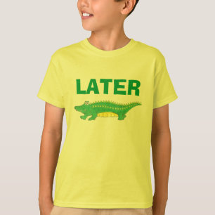 T-shirt Tee - shirt d'alligator jaune vert Gator