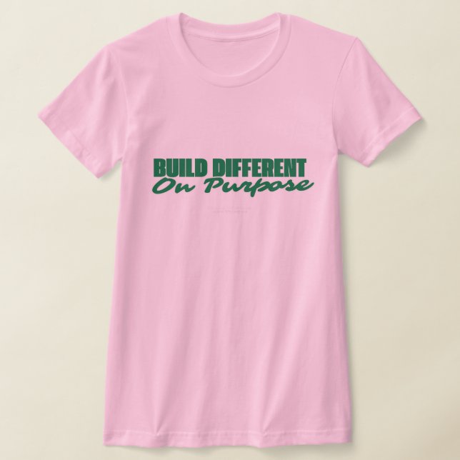 T-shirt Tee-shirt d'appréciation noire construit différemm (Poser)