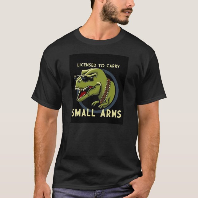 T-shirt Tee - shirt d'armes de petit calibre de T-Rex (Devant)