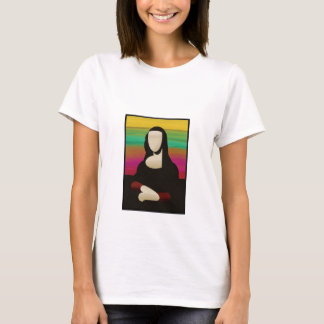 T-shirt Tee-shirt d'art de la Joconde sans visage coloré