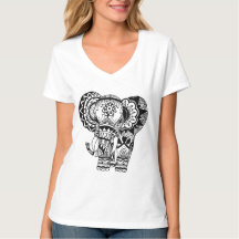 Tee - shirt de Bohème d'éléphant