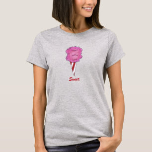 T-shirt Tee - shirt de bonbons en coton rose doux