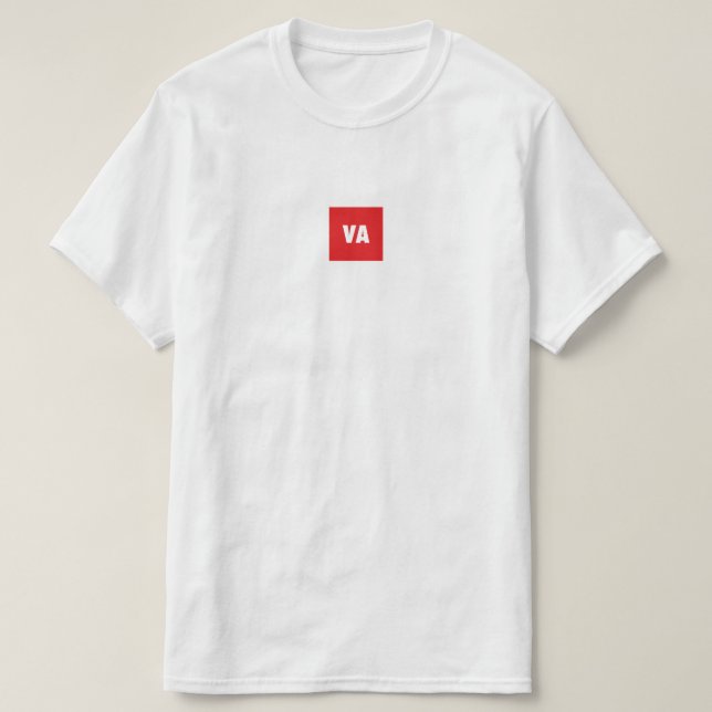 T-shirt Tee - shirt de boulon de VA (Design devant)