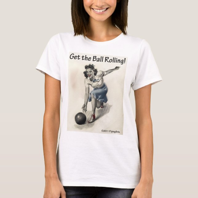 T-shirt Tee - shirt de bowling (Devant)