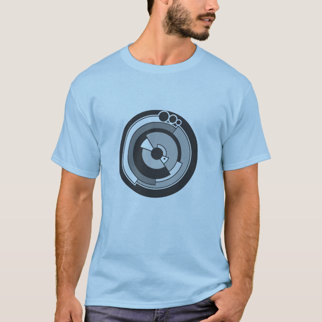 T-shirt tee - shirt de cercle de culture de pi (Devant)