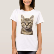Tee - shirt de chat graphique pour femmes