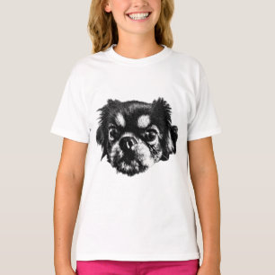 T-shirt Tee-shirt de chien Pékinois gras – Art de style ph