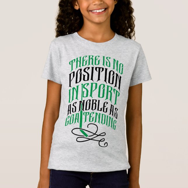 T-Shirt Tee - shirt de citation de gardien de but de (Devant)