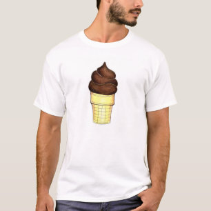 T-shirt Tee - shirt de cône de crème glacée au chocolat do