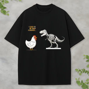 T-shirt Tee-shirt de dessin animé de squelette de poulet e