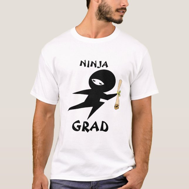 T-shirt Tee - shirt de diplômé de Ninja (Devant)
