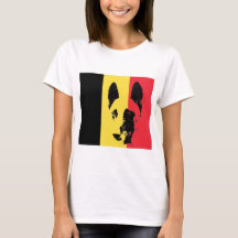Tee - shirt de drapeau de Malinois de Belge