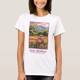 T-shirt Tee - shirt de fleurs sauvages de l'Alaska -