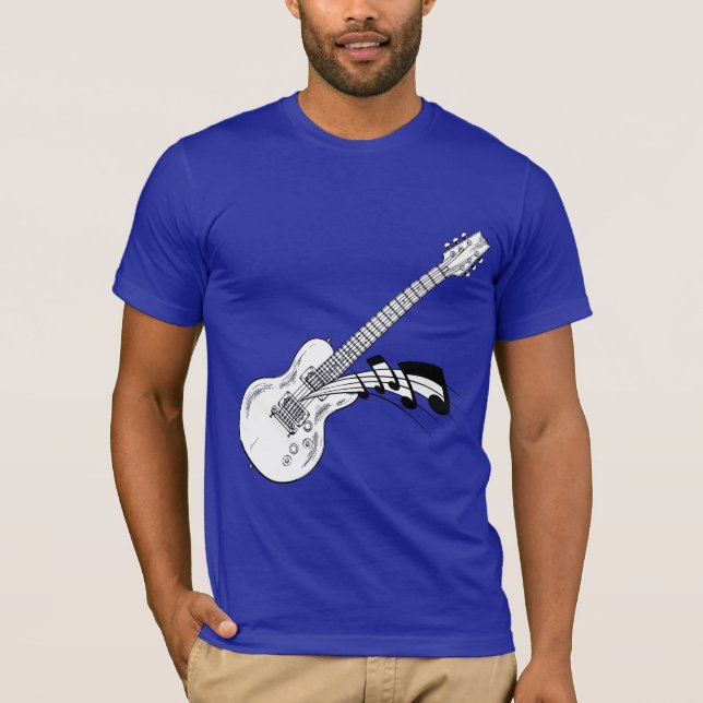 T-shirt Tee - shirt de guitare électrique (Devant)