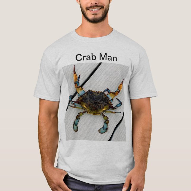 T-shirt Tee - shirt de "homme du crabe" des hommes (Devant)