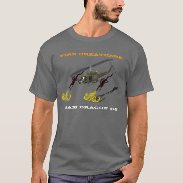 T-shirt Tee - shirt de Huey Gunship (Devant)