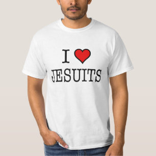 T-shirt Tee - shirt de jésuites de coeur de la valeur I