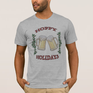 T-shirt Tee - shirt de la bière Hoppy Holidays