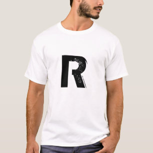 T-shirt tee - shirt de la lettre R