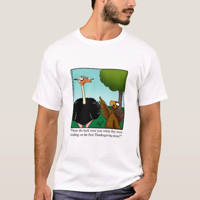 T-shirt Tee - shirt de l'Humour de Thanksgiving pour lui (Devant)