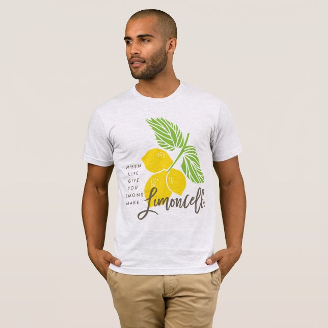 T-shirt tee - shirt de Limoncello, quand la vie vous donne (Devant entier)
