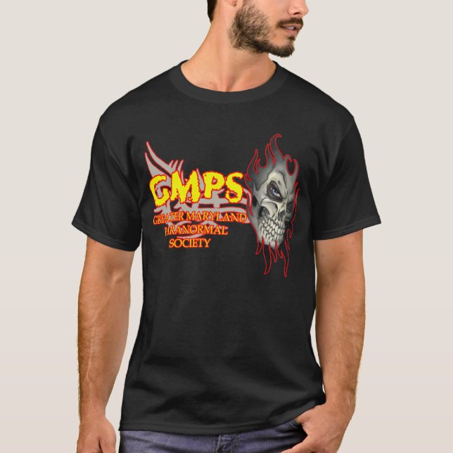T-shirt tee - shirt de logo de crâne de gmps (Devant)