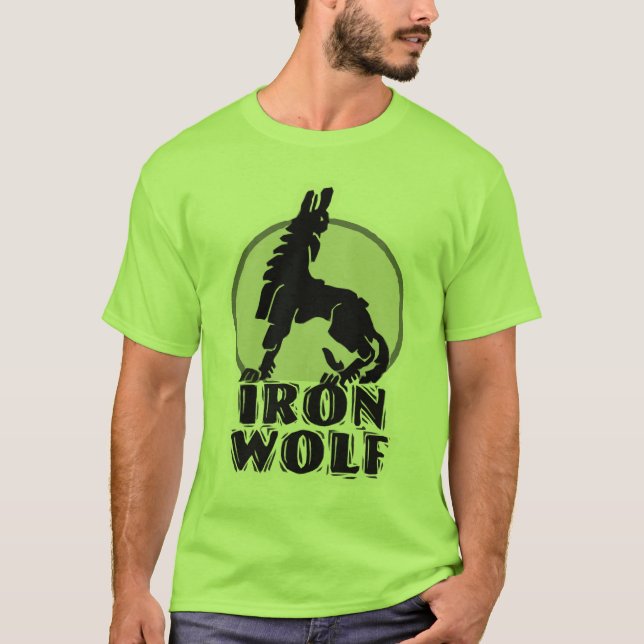 T-shirt Tee - shirt de loup de fer (Devant)