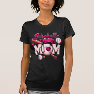 T-shirt Tee-shirt de maman de baseball