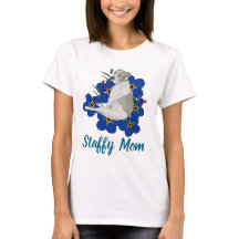 Tee-shirt de maman Staffy – Art du Staffordshire B