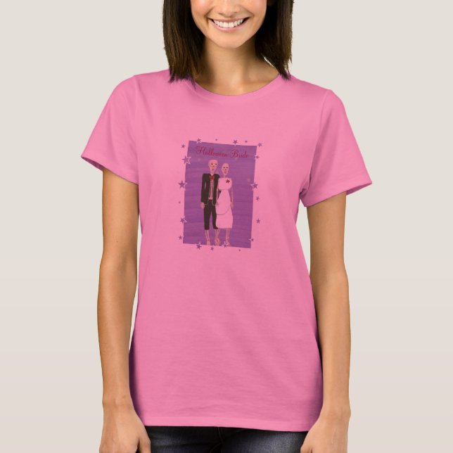 T-shirt Tee - shirt de mariée d'Halloween (Devant)