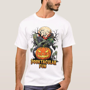 T-shirt Tee-shirt de nuit d'Halloween amusant et effrayant