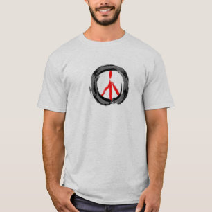 T-shirt Tee - shirt de paix de symbole d'Enso de zen