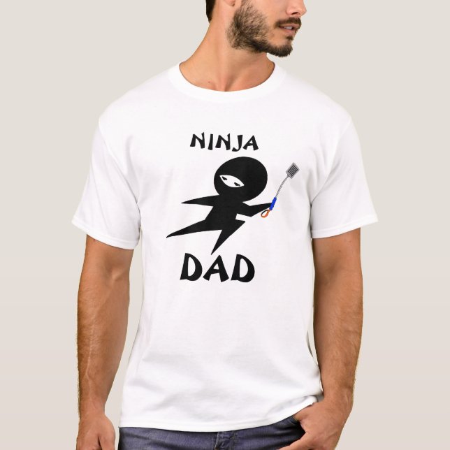 T-shirt Tee - shirt de papa de Ninja (Devant)