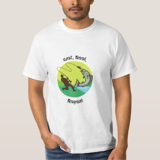 T-shirt tee - shirt de pêche "Cast Reel Repeat"