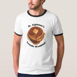 T-shirt Tee - shirt de petit déjeuner de crêpe de St