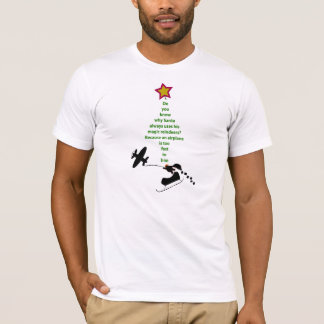T-shirt Tee - shirt de plaisanterie de Noël : Père Noël et