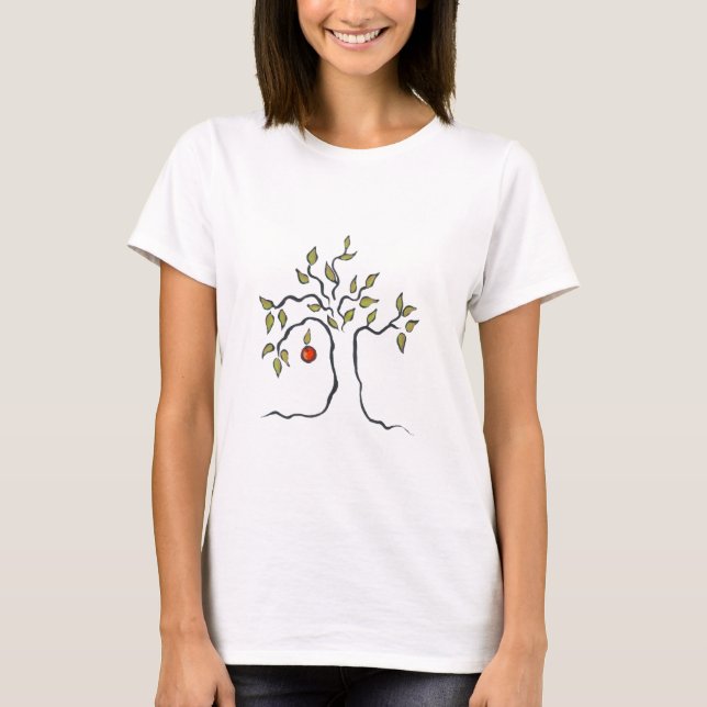 T-shirt Tee - shirt de pommier Par Campbell Jane (Devant)