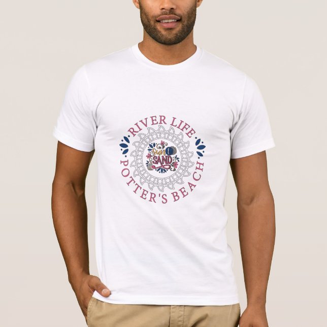 T-shirt Tee - shirt de Potters Beach (Devant)