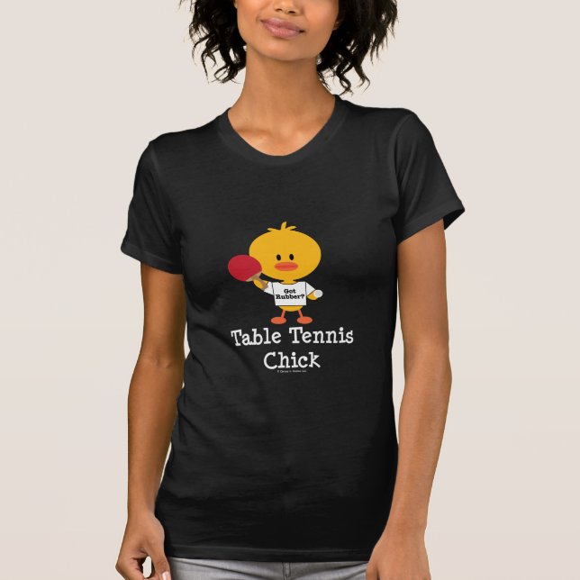 T-shirt Tee - shirt de poussin de ping-pong (Devant)