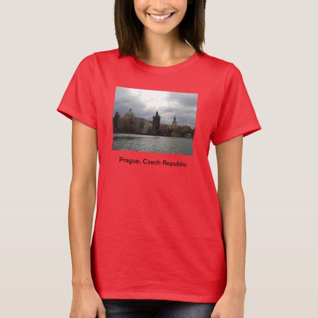 T-shirt Tee - shirt de Prague (Devant)
